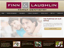 Tablet Screenshot of finnandlaughlinfamilydentistry.com